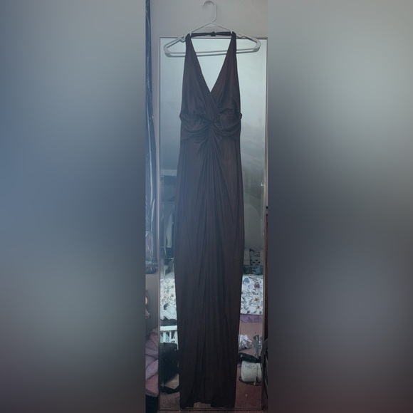 Ralph Lauren Elegant Brown Vintage Evening Gown - Picture 2 of 3